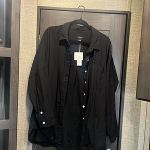 Oversized American Eagle button up